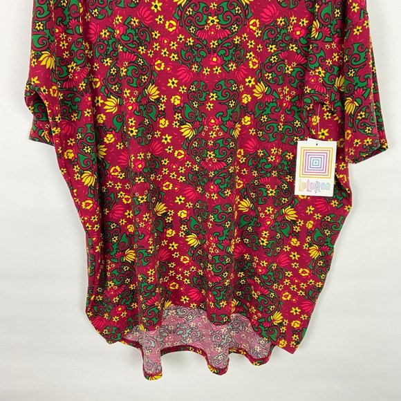 NWT LuLaRoe Printed Irma Tunic T-Shirt 2XL - Picture 3 of 9